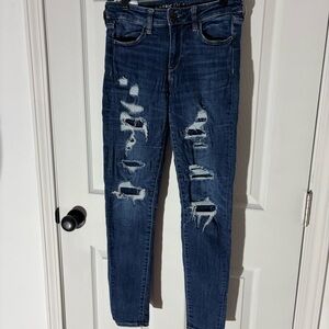 American Eagle Outfitters Ripped Dark leggings